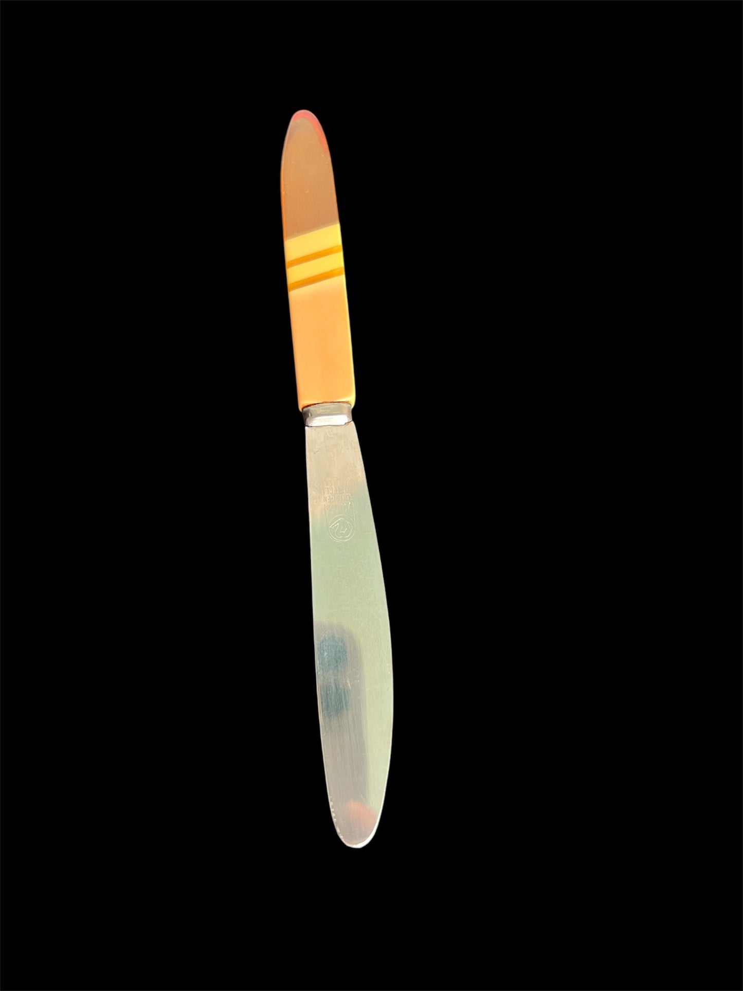 SOLD! 1920 1930 Vintage Antique ART DECO Two Tone Bakelite Fruit Knife Set & Stand
