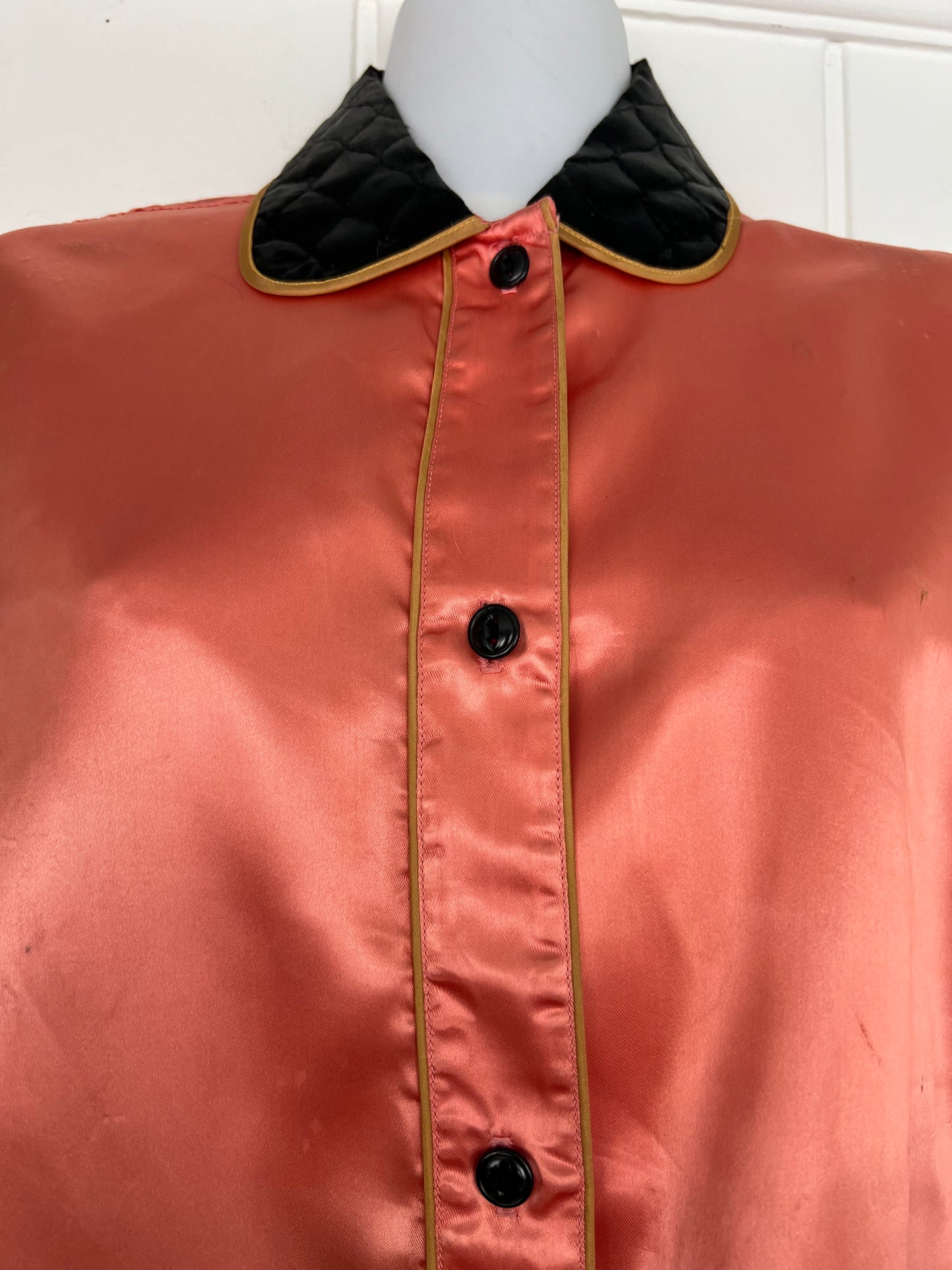SOLD! 1940's Vintage Two Tone Satin Lounging PJ's