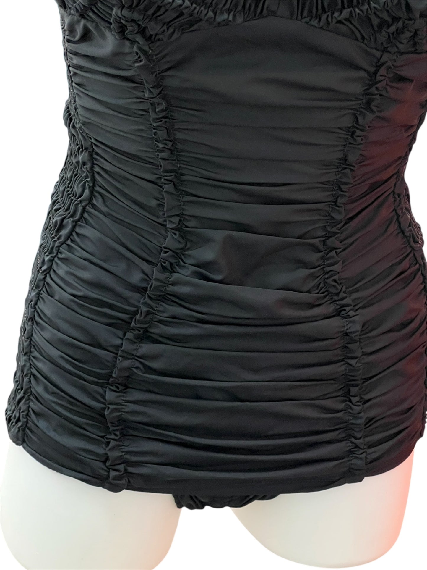 1950 Vintage Jantzen Deep Rich Black Swimsuit Dead Stock Condition