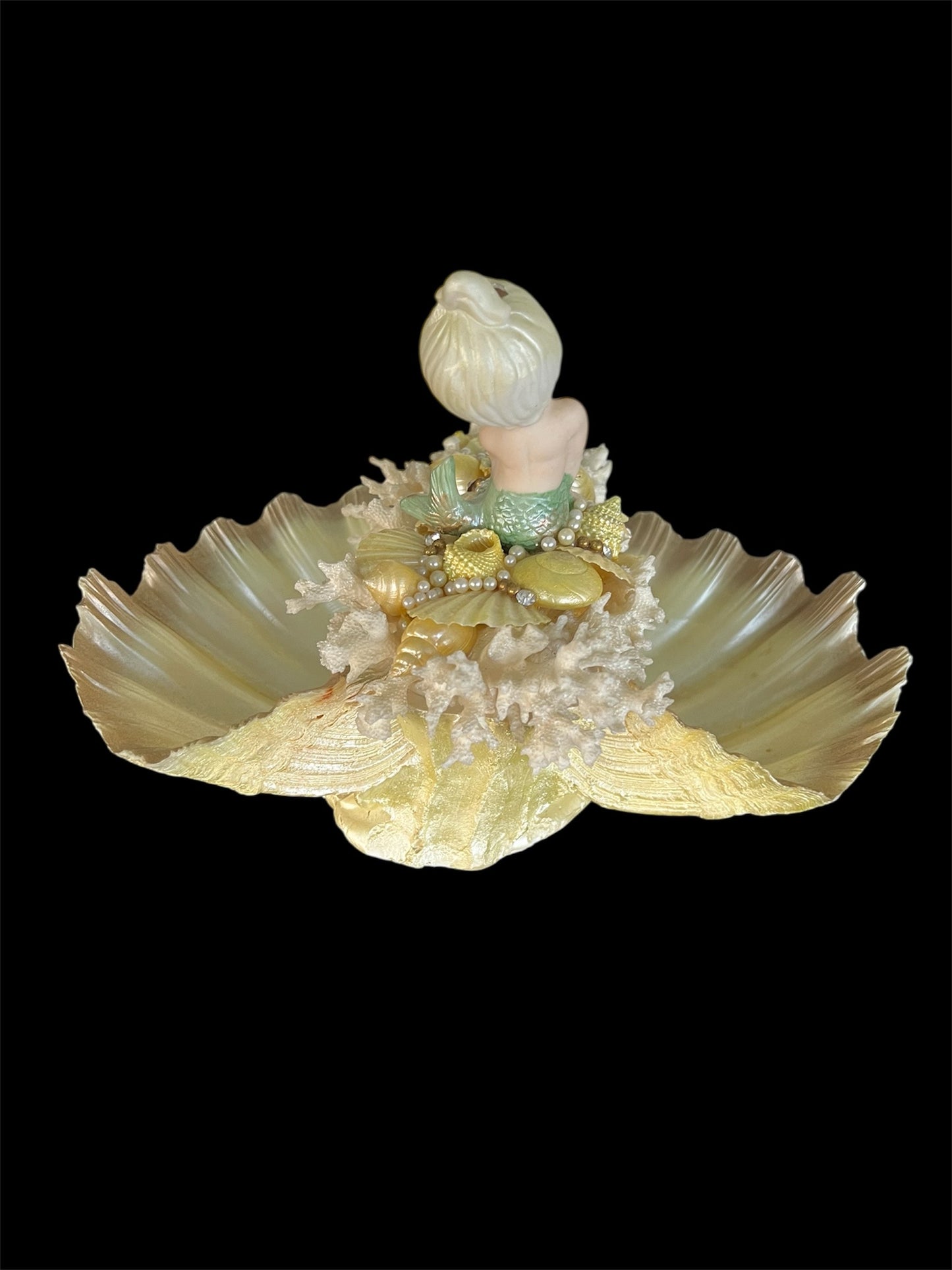 SOLD! JUST ARRIVED! 1950 Vintage Rare Mermaid Shell Dish So Perfect