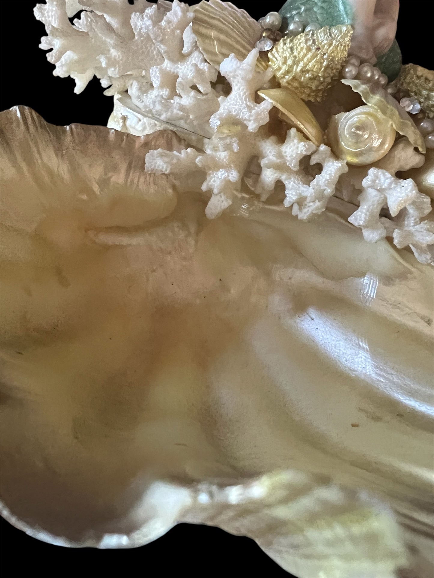SOLD! JUST ARRIVED! 1950 Vintage Rare Mermaid Shell Dish So Perfect