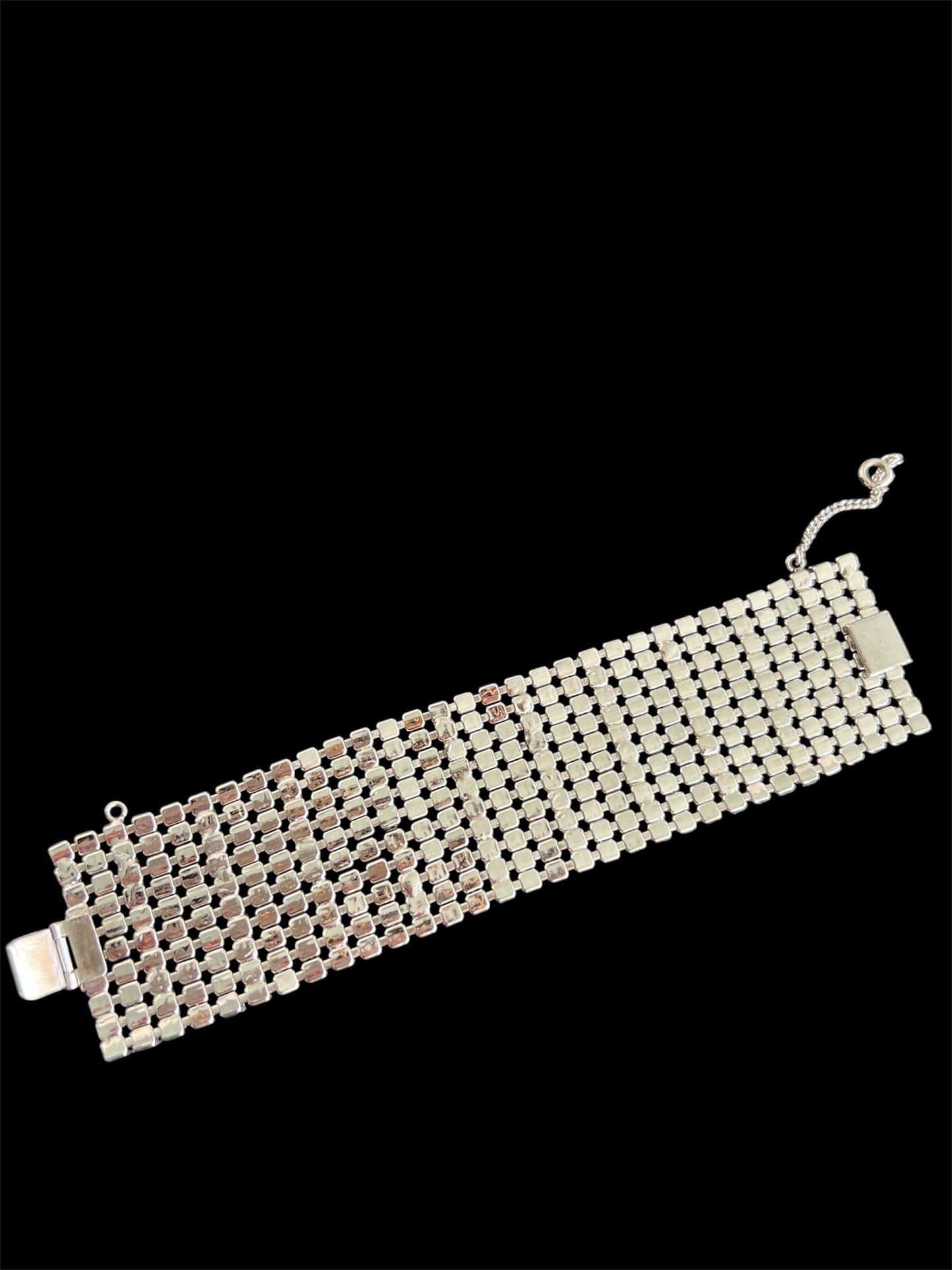 1950 Vintage 10 Row Rhinestone Bracelet Gorgeous Beautiful Perfect