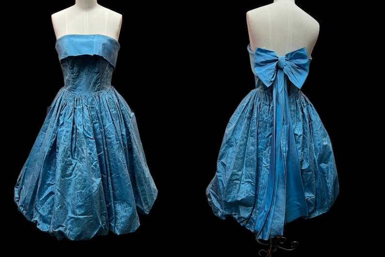 SOLD! 1950's Vintage Evening Cocktail Prom Bubble Dress Dead Stock Original Tags
