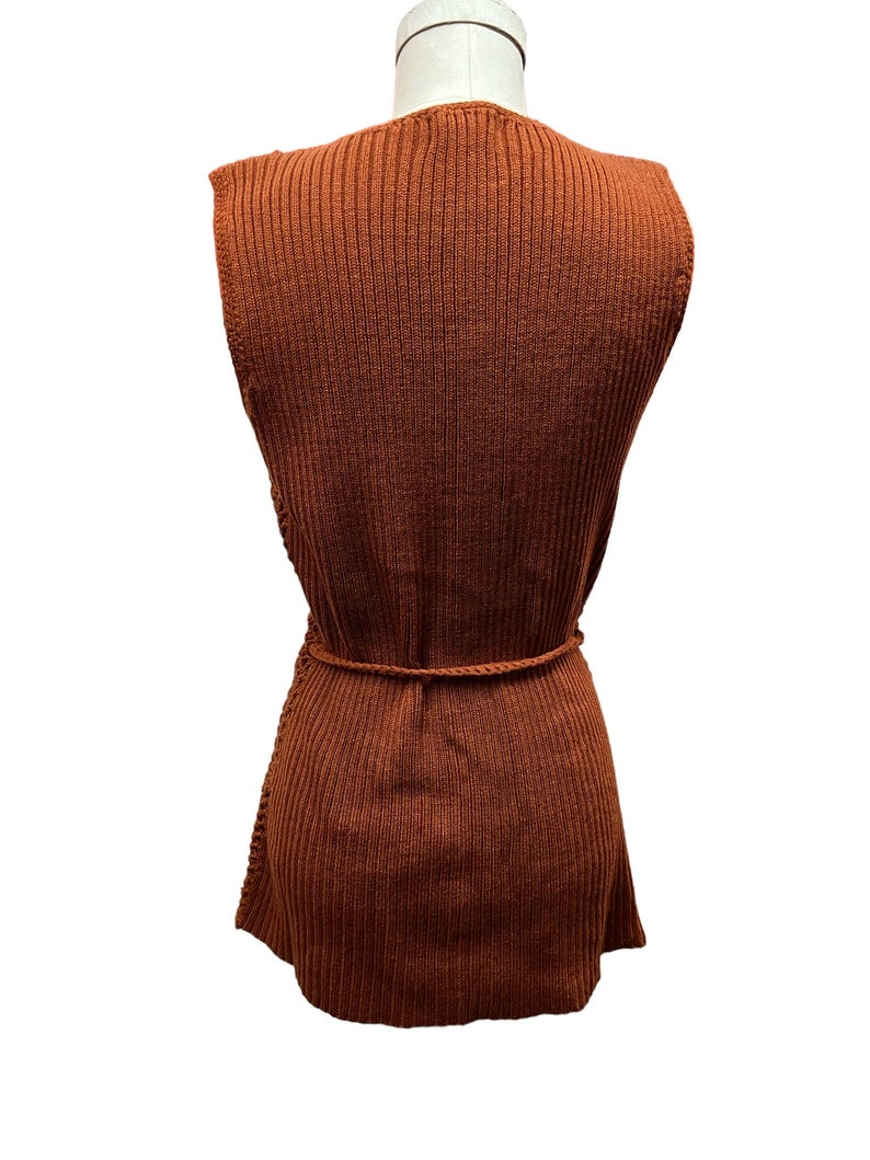 1960 to 70's Vintage Suede Leather and Knit Vest Absolutely PERFECT!