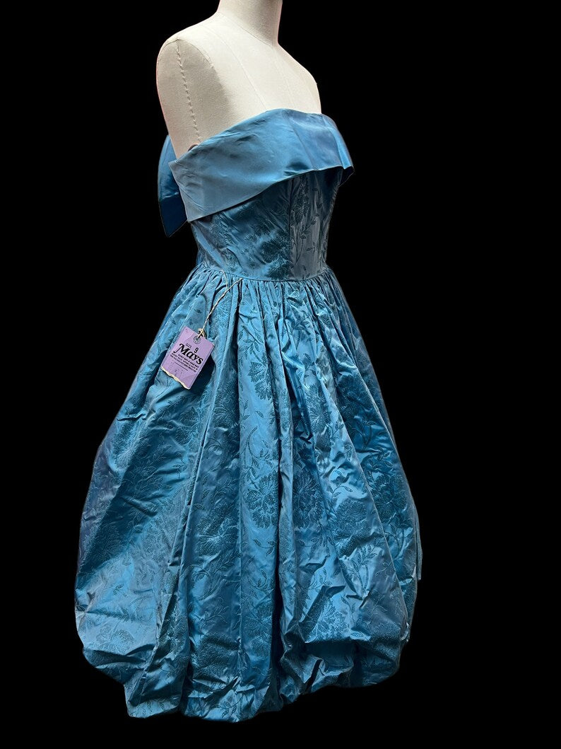SOLD! 1950's Vintage Evening Cocktail Prom Bubble Dress Dead Stock Original Tags