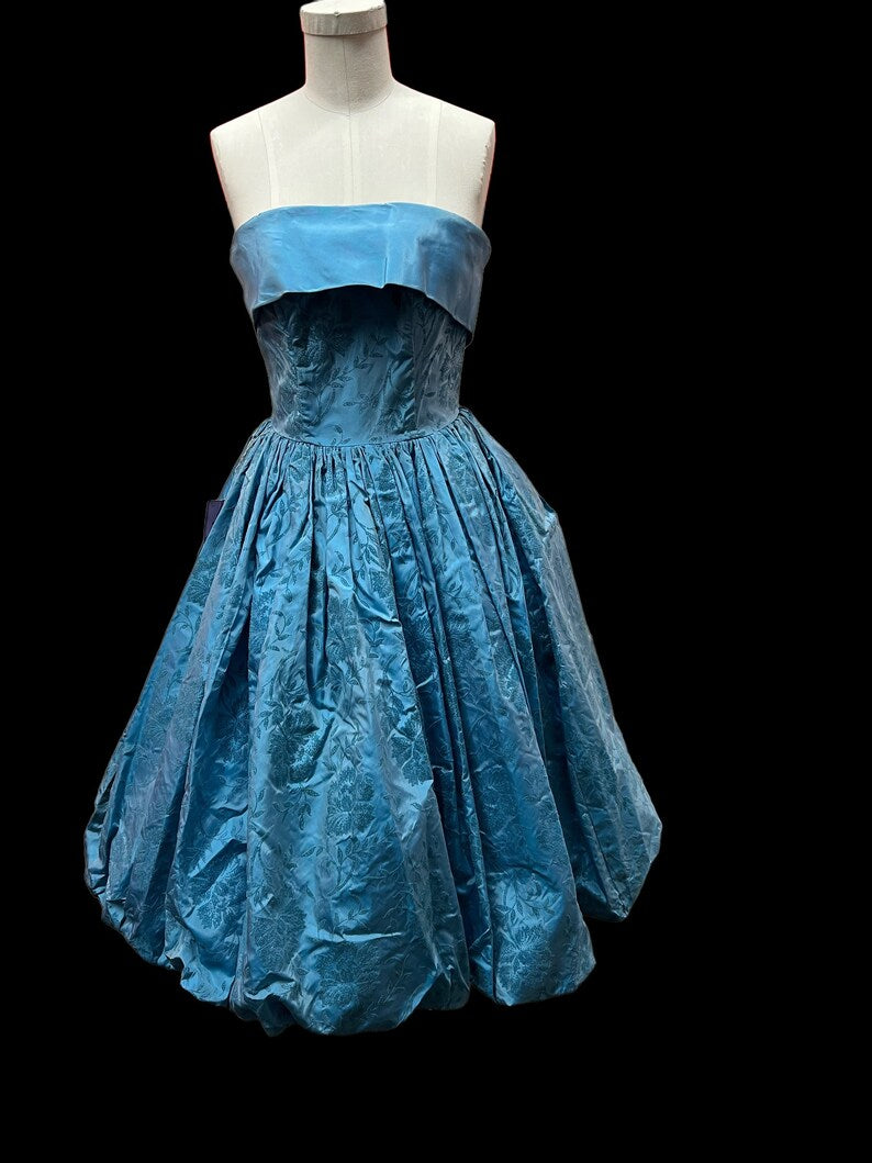 SOLD! 1950's Vintage Evening Cocktail Prom Bubble Dress Dead Stock Original Tags