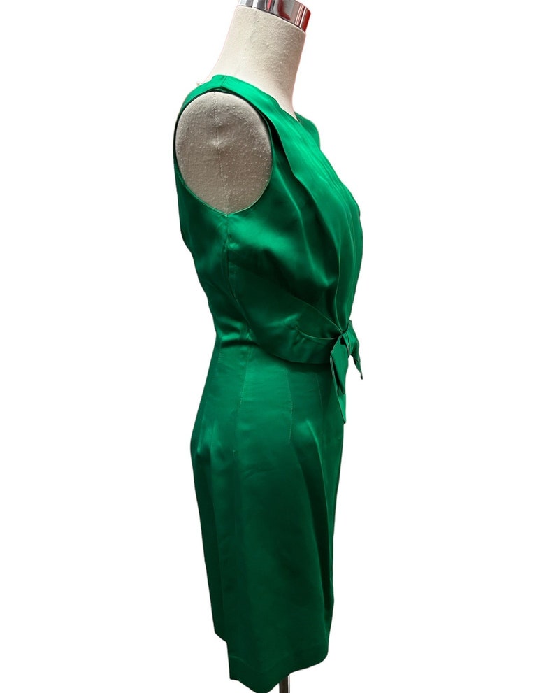 1950's Vintage Lilli Diamond Evening Cocktail 2 Piece Set Gorgeous Emerald Green