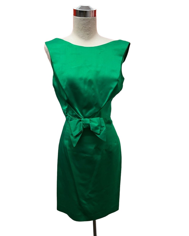 1950's Vintage Lilli Diamond Evening Cocktail 2 Piece Set Gorgeous Emerald Green