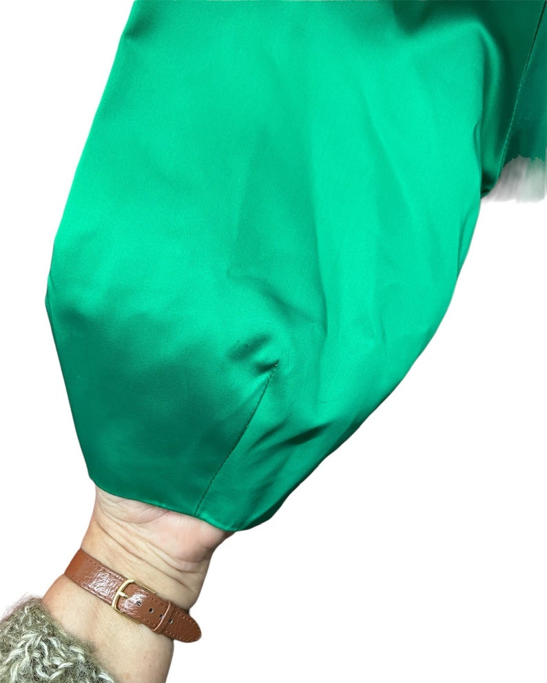 1950's Vintage Lilli Diamond Evening Cocktail 2 Piece Set Gorgeous Emerald Green