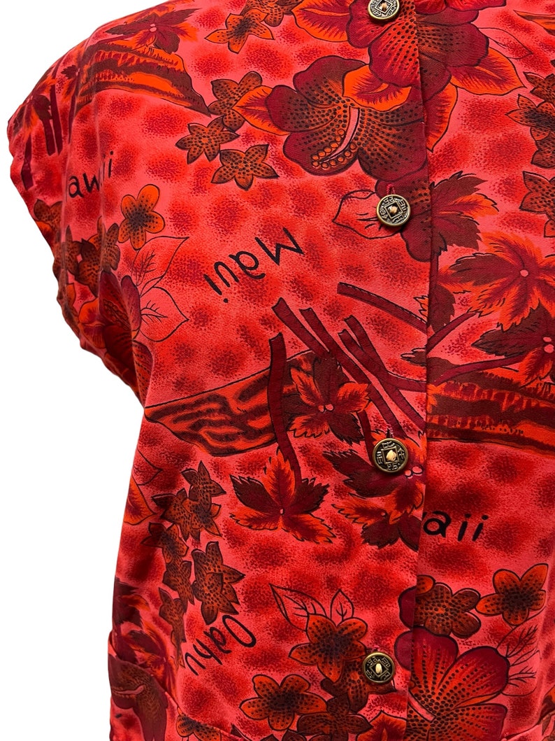 SOLD! 1940 1950 Vintage Royal Hawaiian Tea Timer Shirt with Patch Pockets