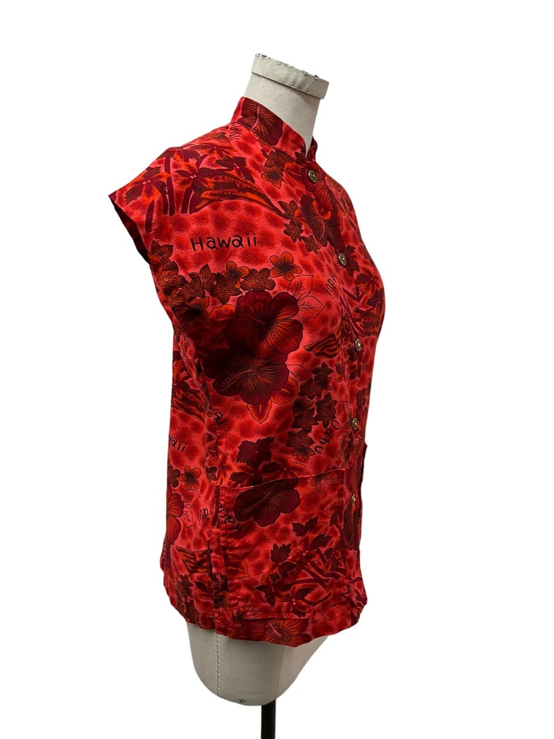 SOLD! 1940 1950 Vintage Royal Hawaiian Tea Timer Shirt with Patch Pockets