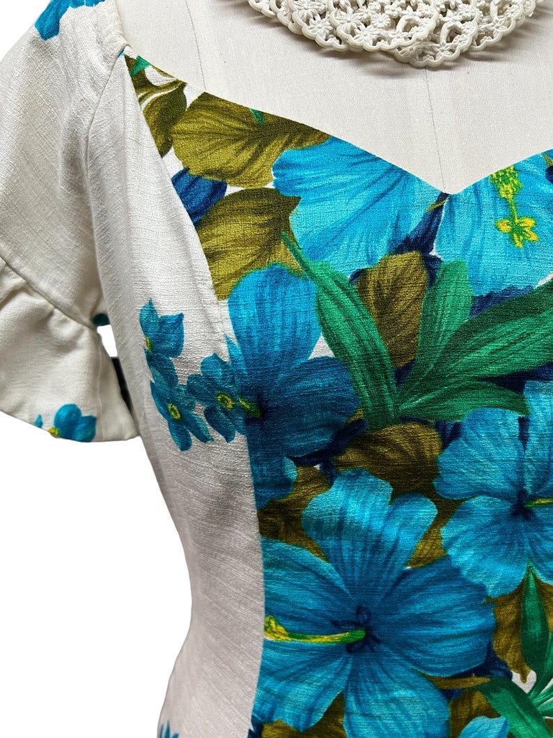 Early 1960's Made in Hawaii Mermaid Dress Perfect for Tiki Oasis