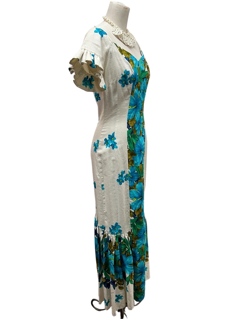 Early 1960's Made in Hawaii Mermaid Dress Perfect for Tiki Oasis