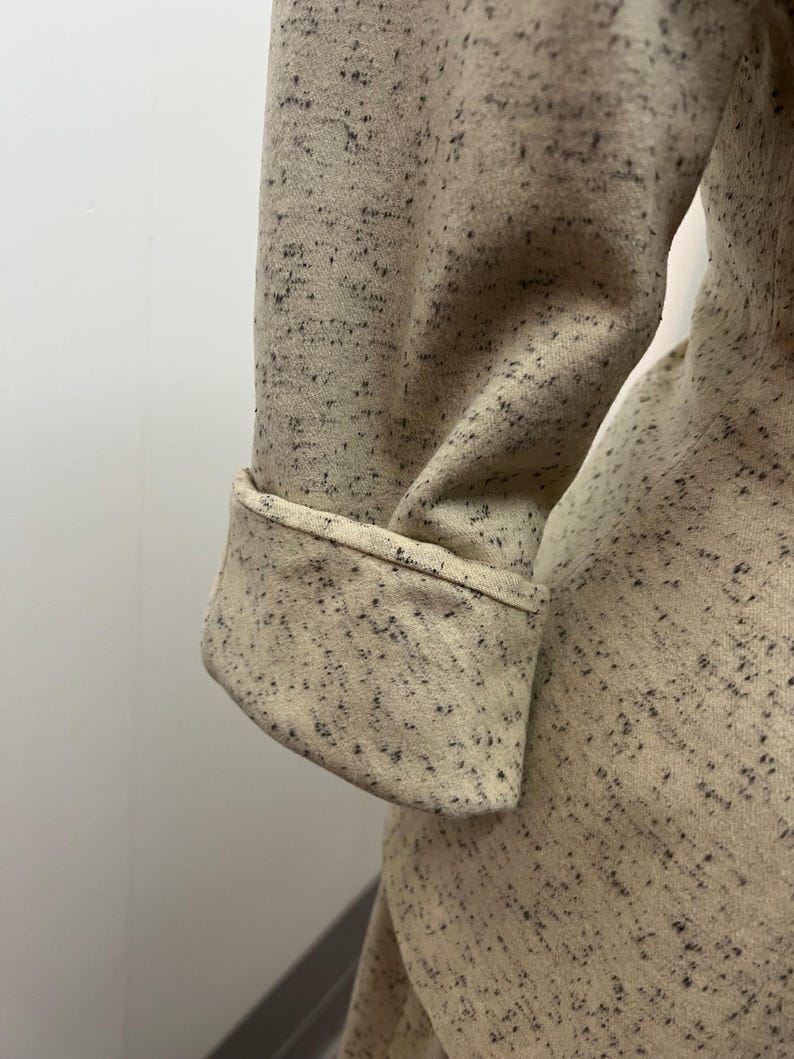 1940 1950 Vintage Nice Size Perfect Lilli Ann Creamy Fleck Wool Suit Full Peplum