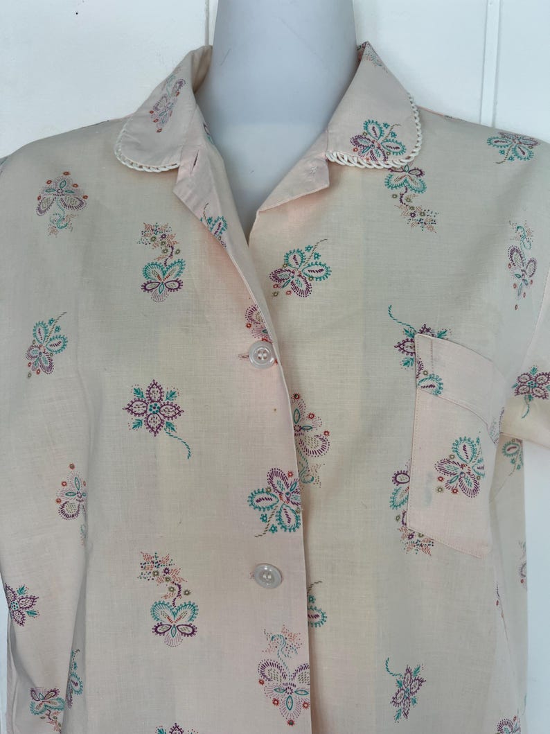 1940's 1950's Rare Vintage Soft Cotton Lounging PJ's