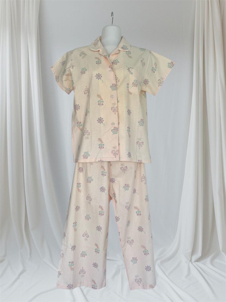 1940's 1950's Rare Vintage Soft Cotton Lounging PJ's