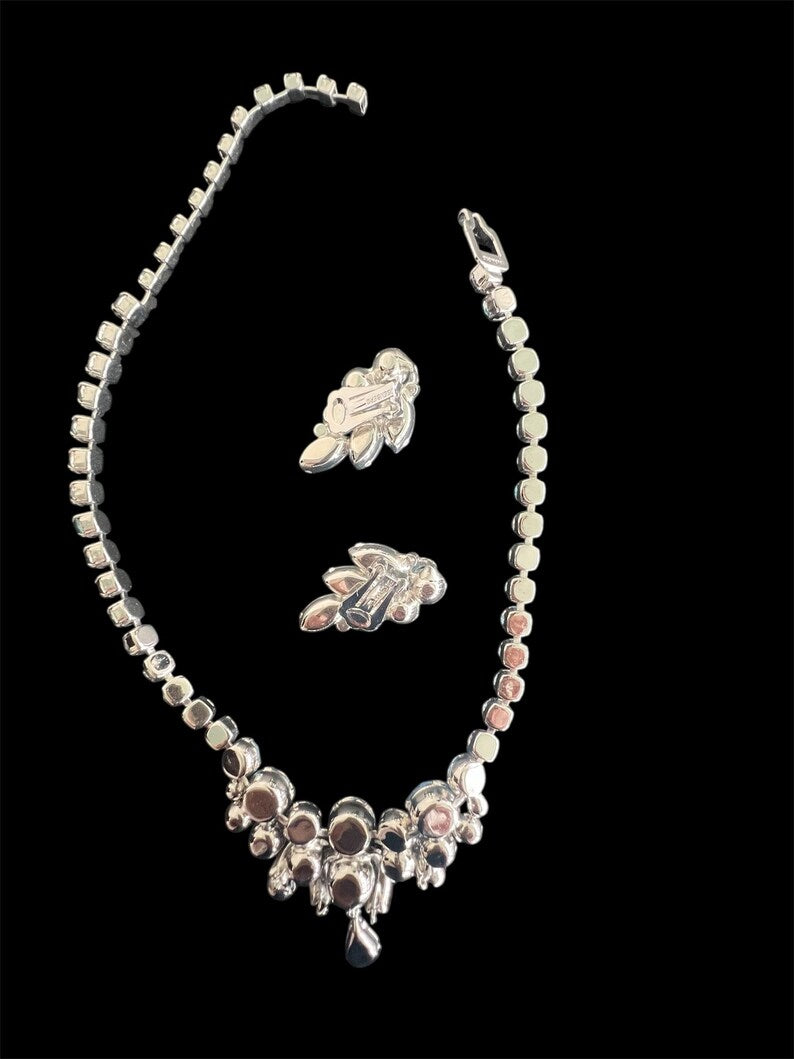1950 Vintage Eisenberg Necklace and Earrings Set Gorgeous Beautiful