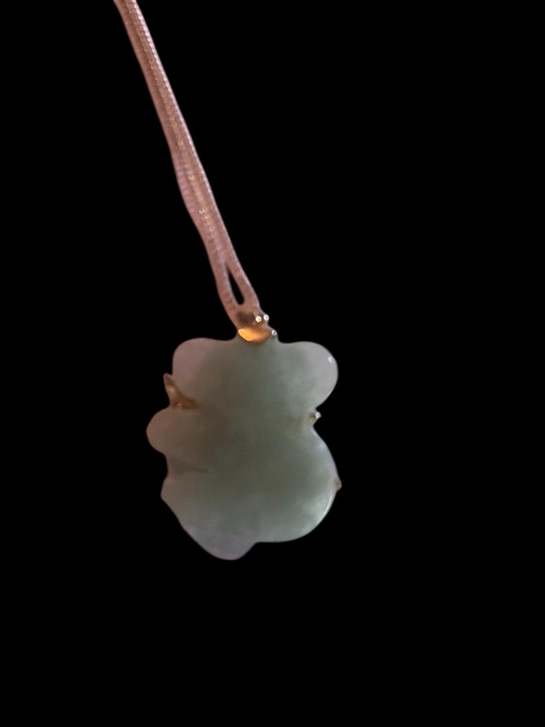 SOLD!1980 Vintage Estate 14KT Gold Jade Koala Bear with Ruby Eyes