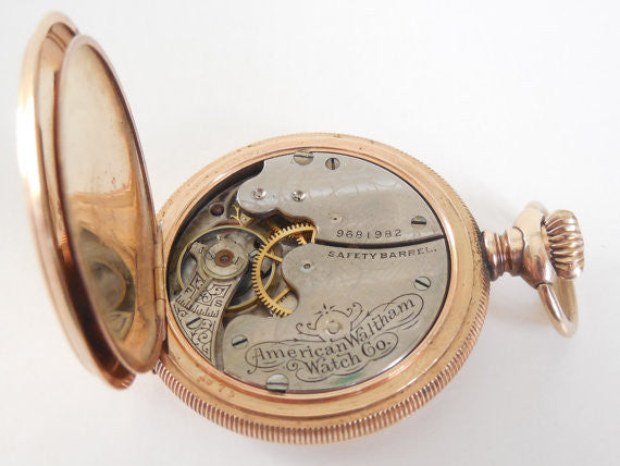 SOLD! Circa 1900 Waltham Pocket Watch Beautiful Hunter Case Antique Estate Vintage