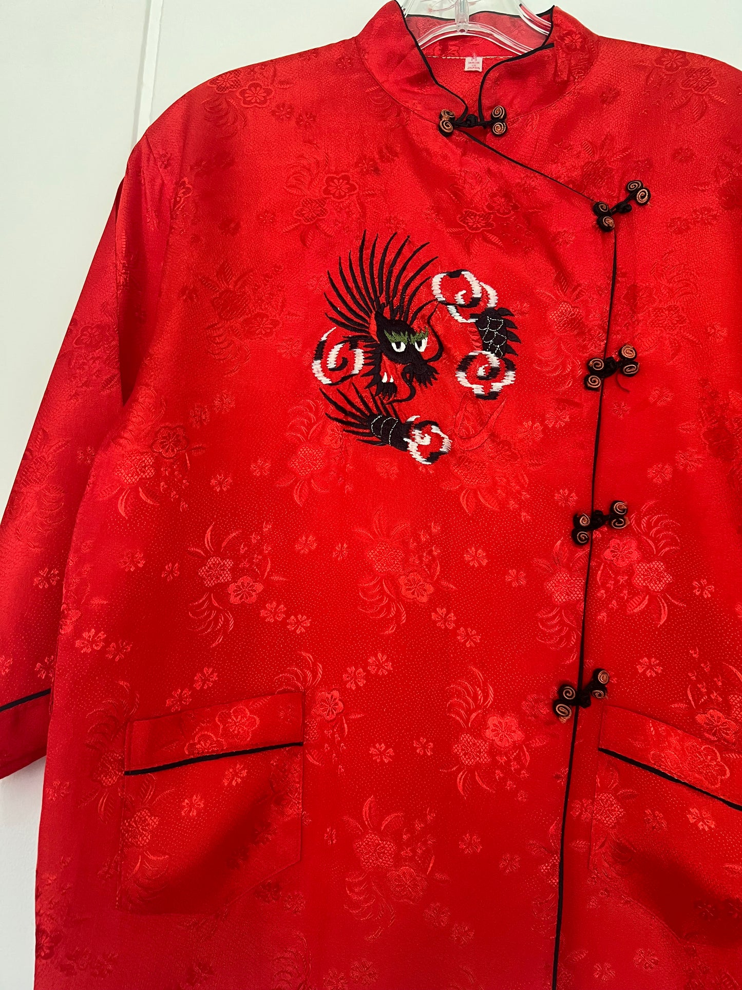 1940's Rare Vintage Two Piece Made In Japan Satin Crepe Lounging PJ's