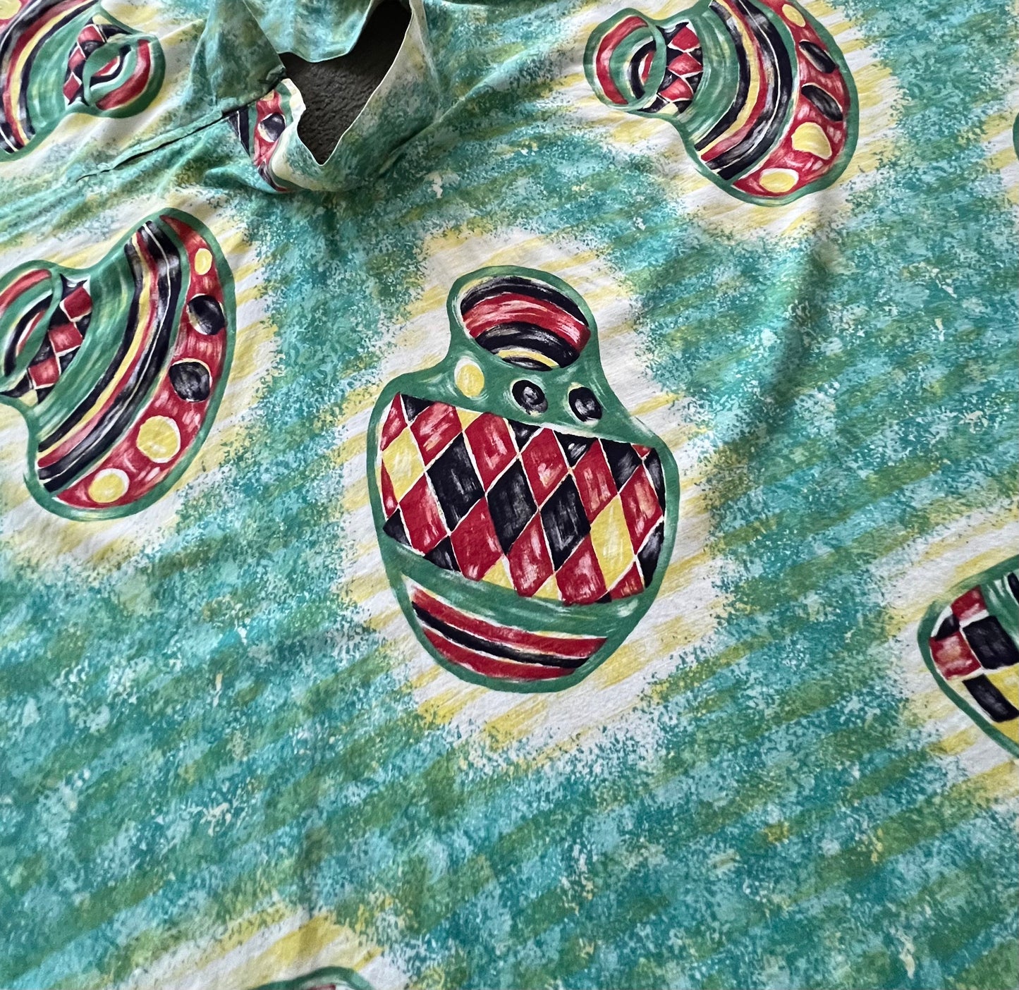 1940 1950 Vintage Mexican Design Circle Skirt Perfect