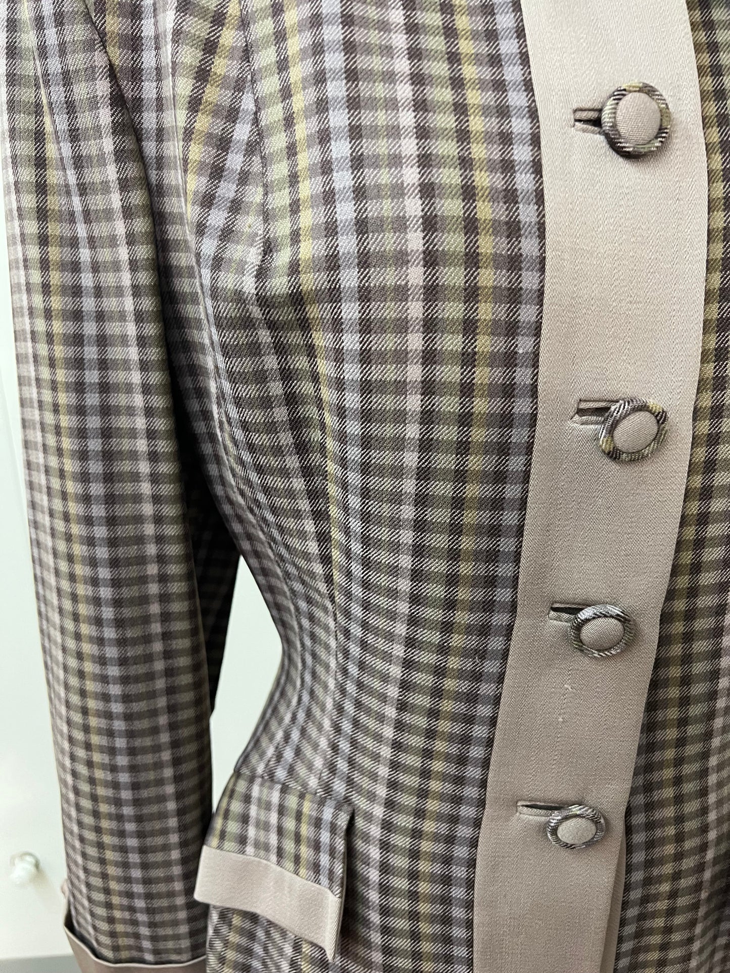 1940 1950 Vintage Lilli Anne Style Two Tone Gabardine Jacket