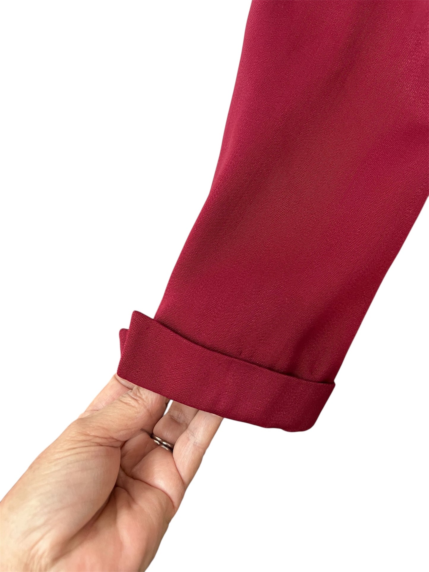 1940 Vintage Burgundy Wool Gabardine Suit Lilli Ann Style