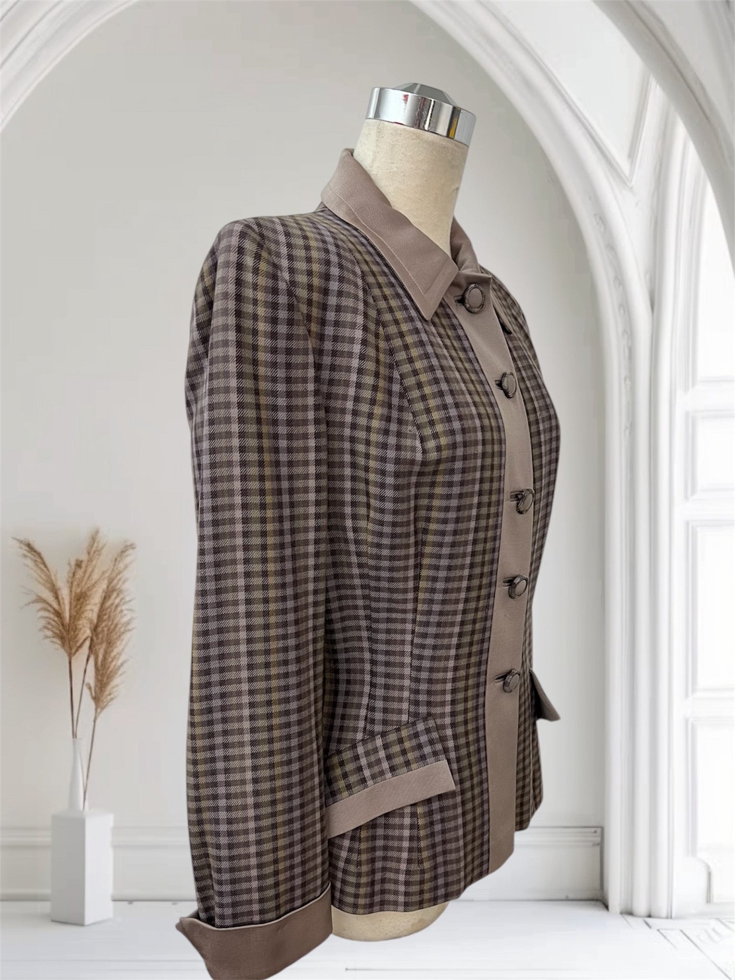 1940 1950 Vintage Lilli Anne Style Two Tone Gabardine Jacket