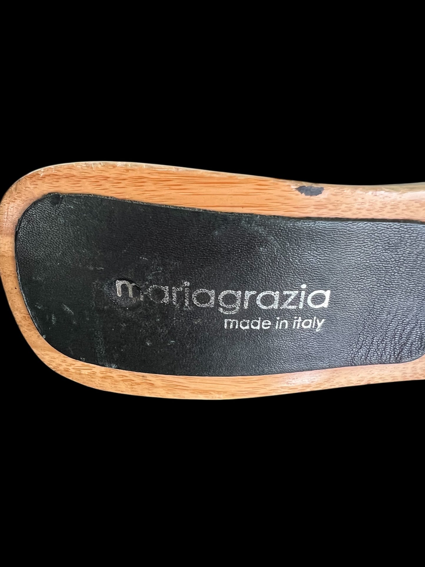 Vintage 1980's Does 60's Size 8M Stilettos Slide Leopard Print Metallic Heels