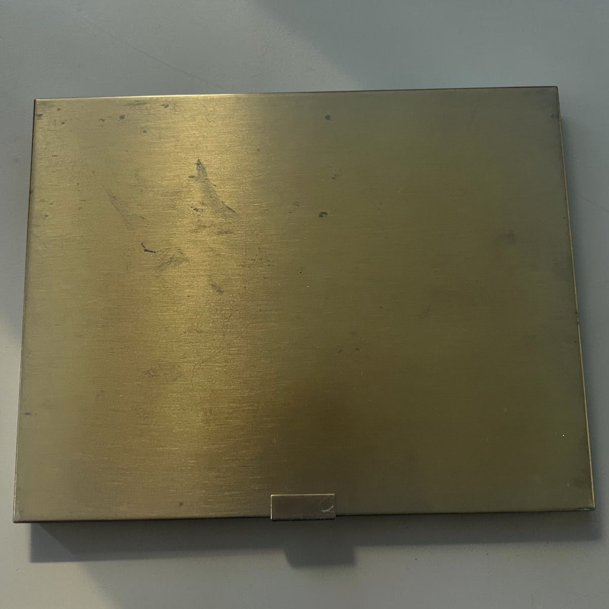 Antique Vintage Art Deco 1940 Gold Tone Musical Volupte Vanity Purse Original Tag