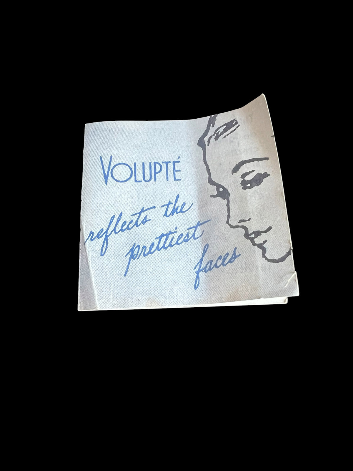 Antique Vintage Art Deco 1940 Gold Tone Musical Volupte Vanity Purse Original Tag