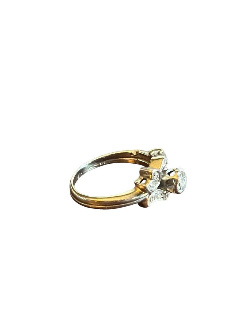 SOLD! Antique Estate Vtg Art Deco 1930 14K White Gold Approx .72cts of Diamonds Wedding Ring