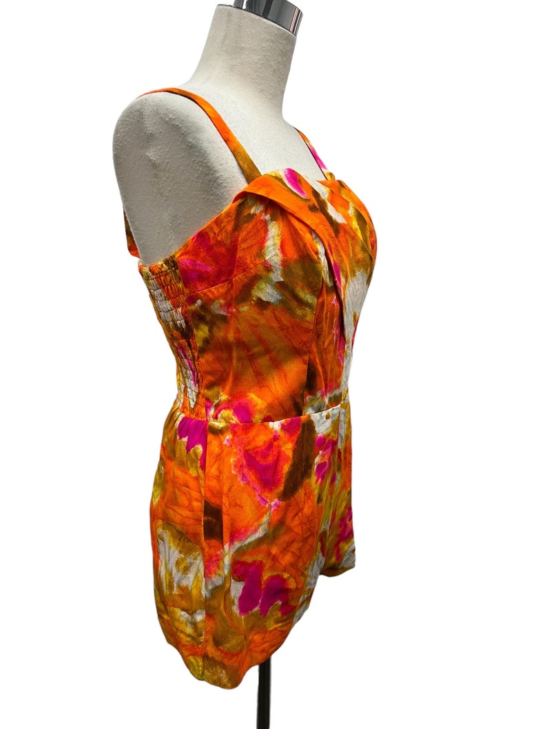 1950 1960 Vintage Paradise Hawaii Swimsuit Romper Large Size 14