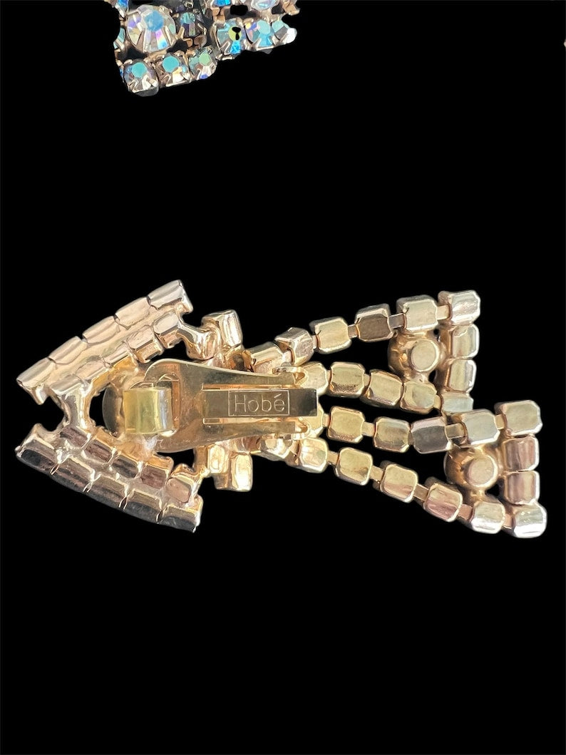 1950 Vintage Rare Hobe Bracelet and Earrings Set Gorgeous Beautiful Perfect