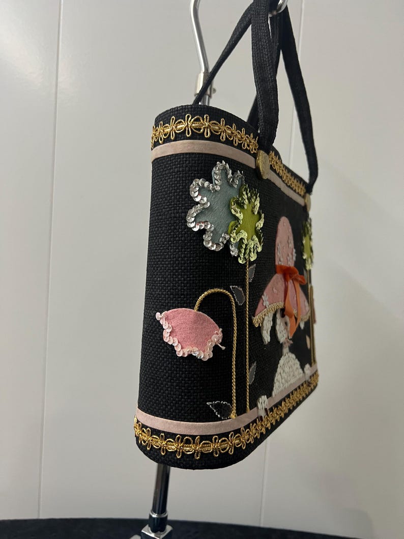 SALE!! 1960's Poodle Box Purse Enid Collins Style