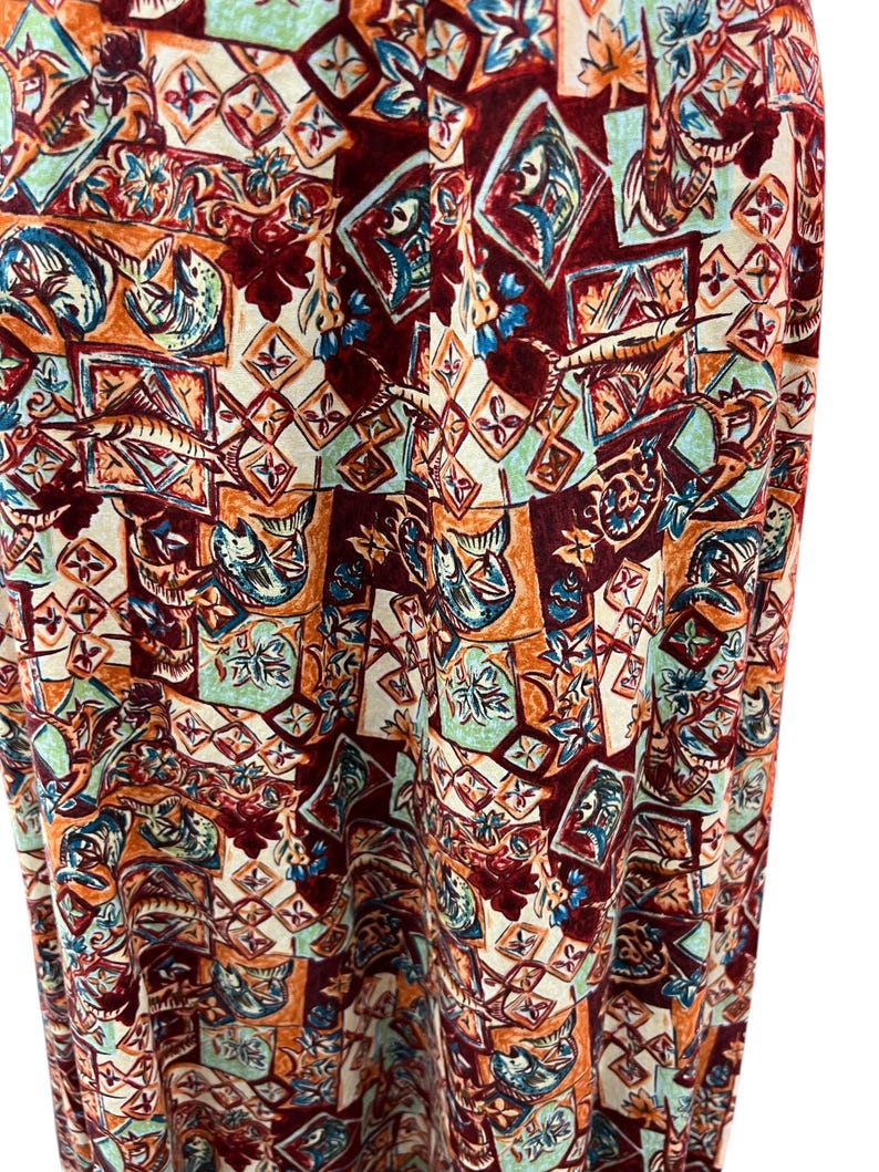 SALE!! 1950 1960 Vintage Hawaiian Print Cotton Dress with Matching Bolero Summer Dress