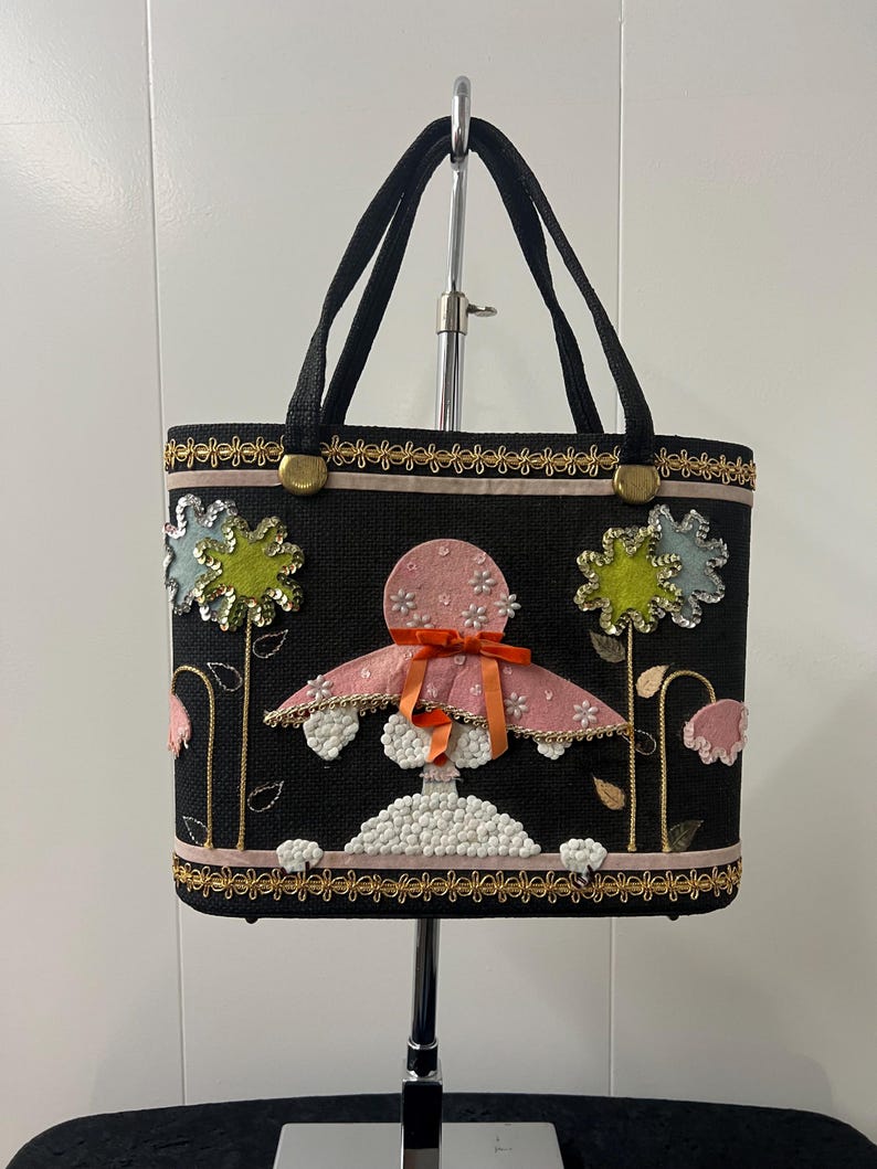 SALE!! 1960's Poodle Box Purse Enid Collins Style