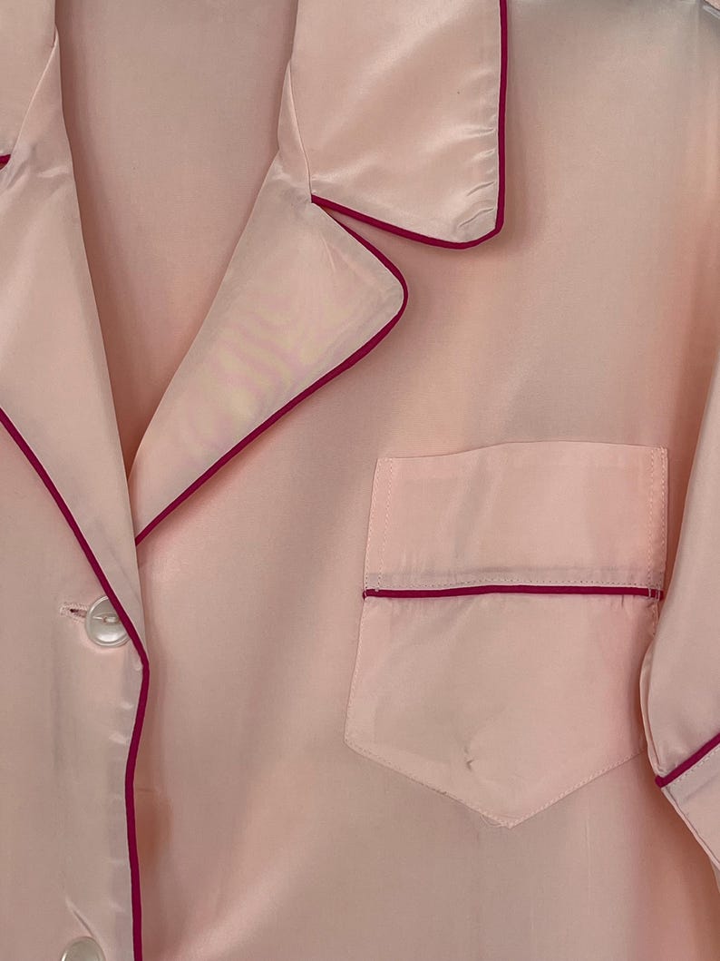 NEW ARRIVAL! 1940's 1950's Rare Vintage Soft Pink Silky Lounging PJ's