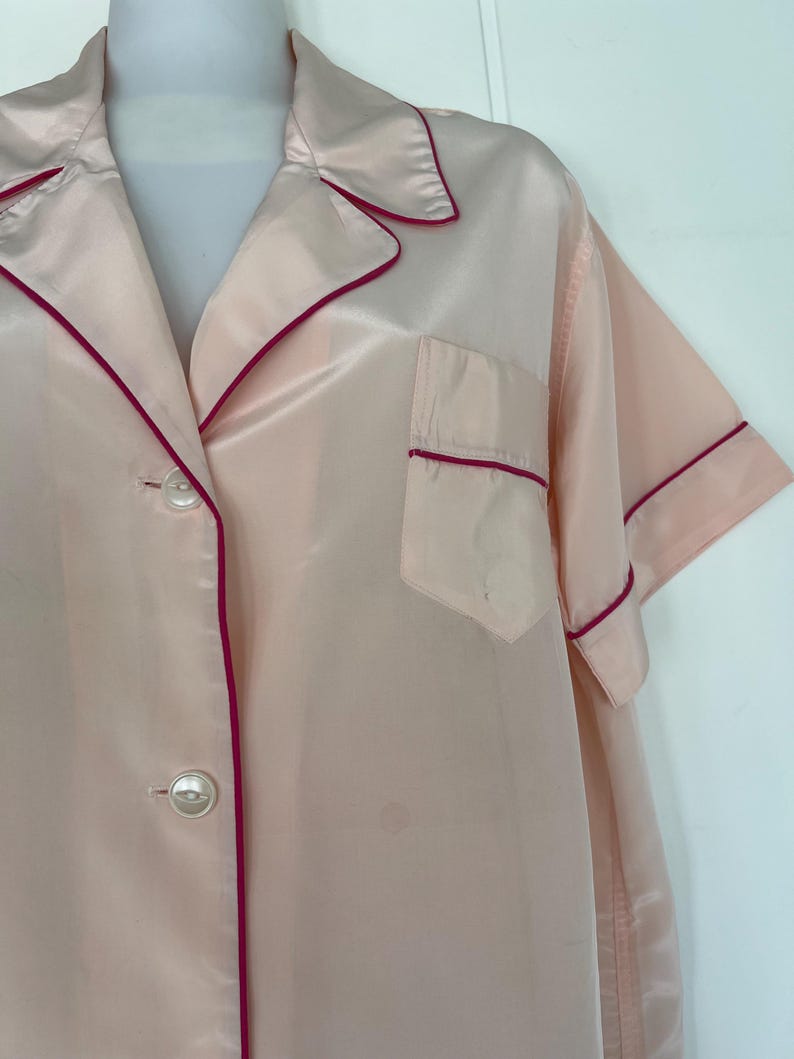 NEW ARRIVAL! 1940's 1950's Rare Vintage Soft Pink Silky Lounging PJ's