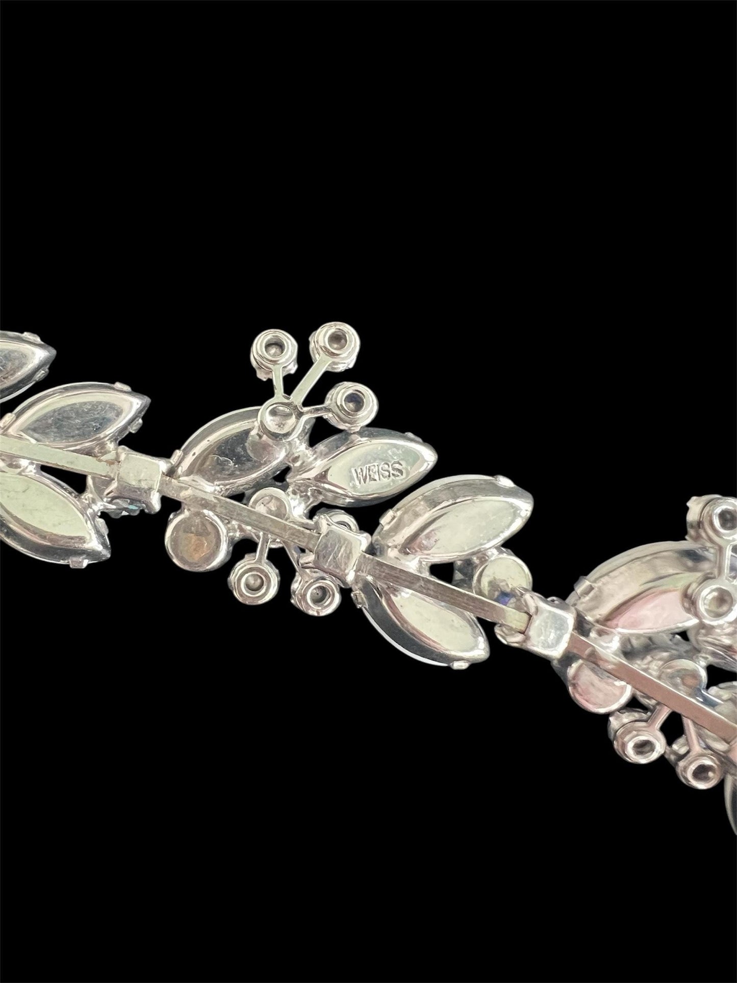 SOLD! 1950 Vintage Rare Weiss Parure Set Necklace Bracelet Earrings Brooch Set Gorgeous Beautiful Perfect