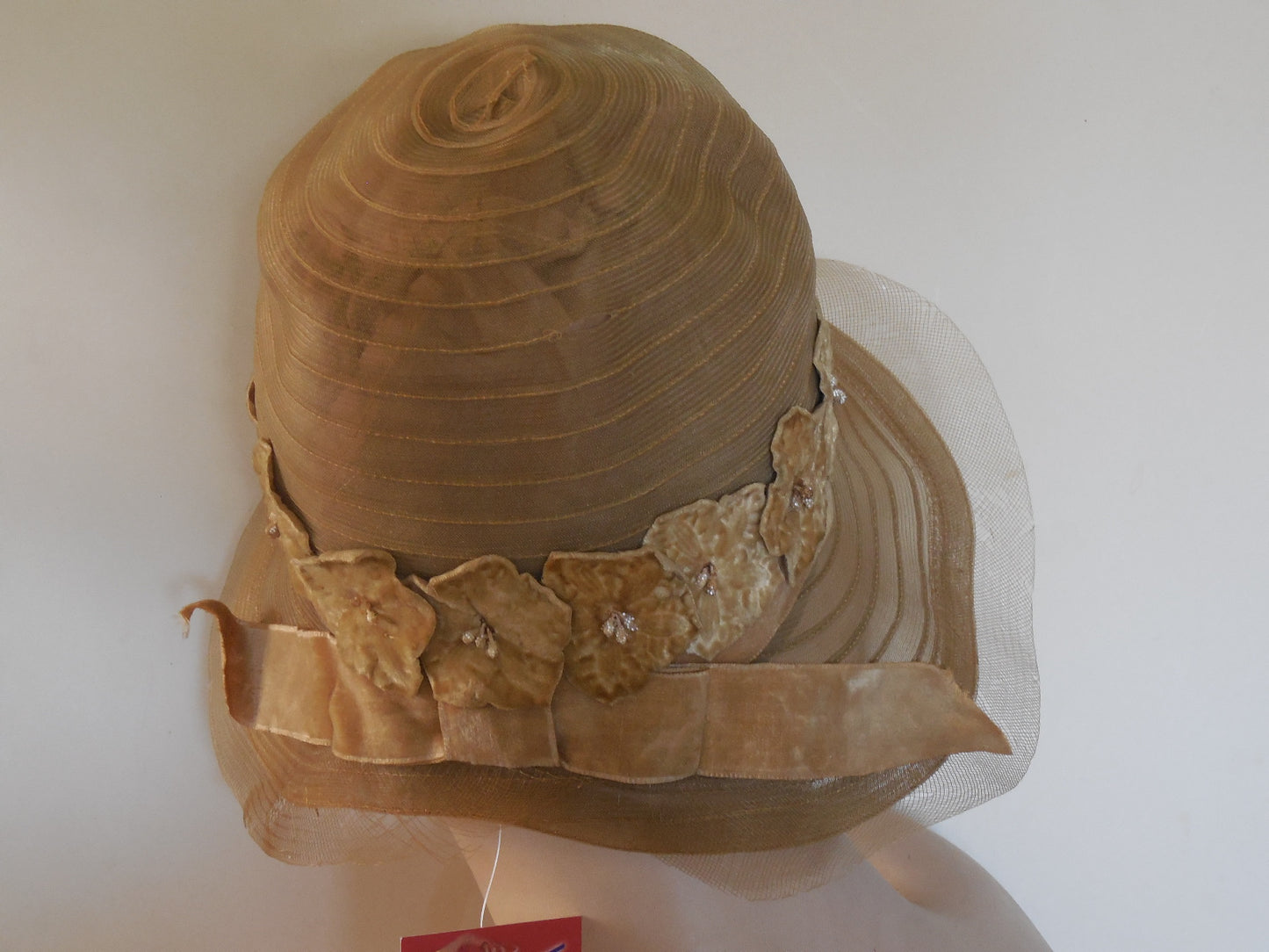 SOLD! Vintage 1920 Large Brim Cloche