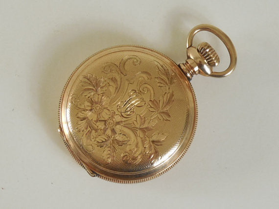 SOLD! Circa 1900 Waltham Pocket Watch Beautiful Hunter Case Antique Estate Vintage