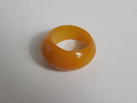 1930 1940 Bakelite Butterscotch Slightly Marbled Ring Band